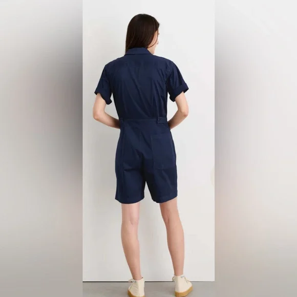 Alex mill cotton twill short standard jumpsuit - Picture 5 of 10